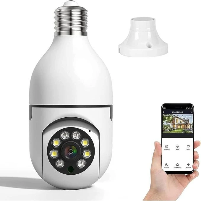 WiFi SIngle Lens Bulb Security Camera – with Two-W...